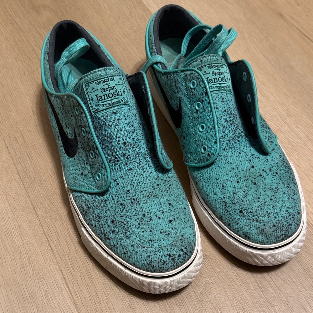 Nike SB Men's Stefan Janoski Mint Speckled Sneakers - Picture 2 of 7